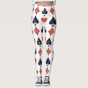 Speelkaarten: Grunge Abstract Pattern Leggings