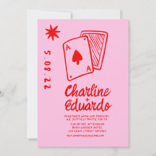  speelkaarten harten Eenvoudig huwelijk Kaart