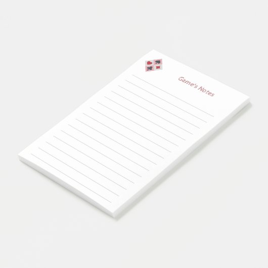  speelkaarten kleuren post-it® notes (Schuin)