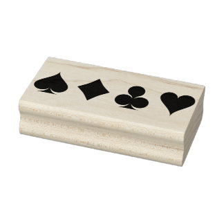 speelkaarten, kunststempel 	rubberstempel