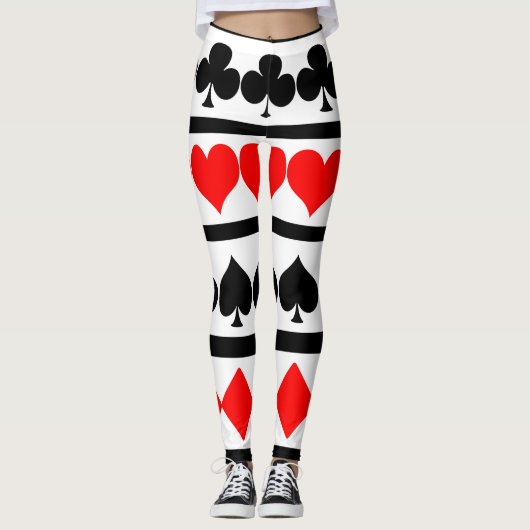 Speelkaarten Leggings (Voorkant)