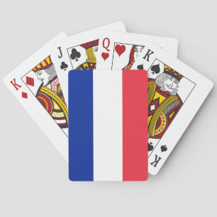 Speelkaarten met de vlag van Frankrijk