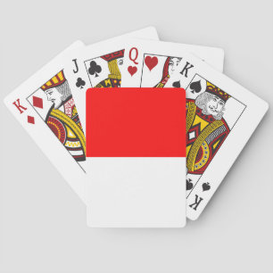 Speelkaarten met de vlag van Indonesië