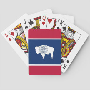 Speelkaarten met de vlag van Wyoming, VS