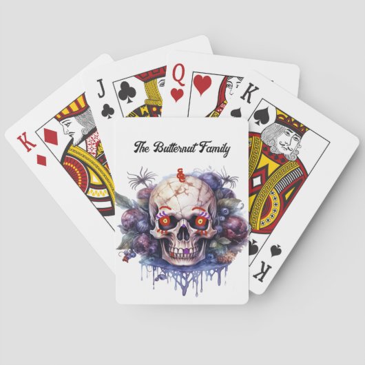 Speelkaarten met Skeleton Design (Achterkant)