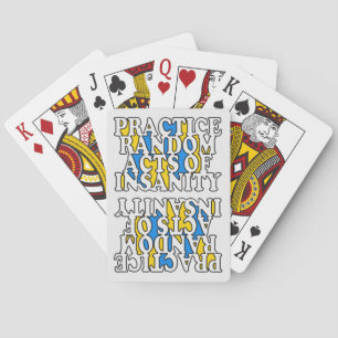 Speelkaarten met willekeurige waanzin