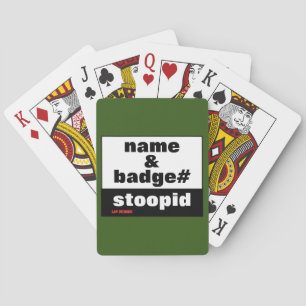 speelkaarten "NAAM & BADGE#"