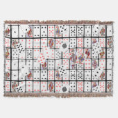 Speelkaarten Poker Euchre Gooi Deken (Voorkant)