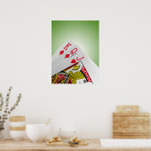 speelkaarten poster (Keuken)