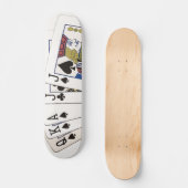 Speelkaarten Skateboard (Voorkant)