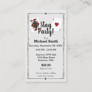 Speelkaarten Stag Party Ticket