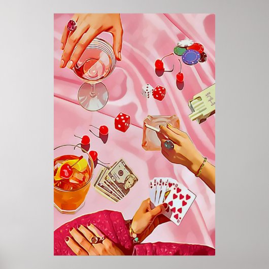 Speelkaarten Wall Poster (Voorkant)