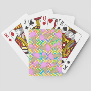 Speelkaartendeck Strawberry-ijsjes Pokerkaarten