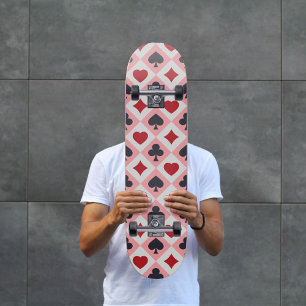 speelkaartjes voor kleurenskateboard skateboard