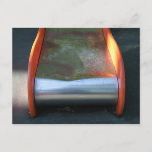 Speelplaats voor kinderen 10 Slide na regen PostC Briefkaart