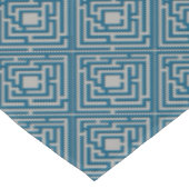 Speels blauw labyrint op elke kleur tafelkleed (Gekanteld)