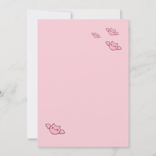 Speels boek! Halloweenfeest uitnodigen Kaart (Achterkant)