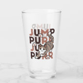 Speels Cat Jump Design - Jump Spint Pun artwork Glas (Achterkant)