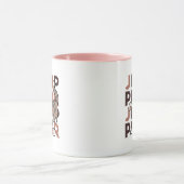 Speels Cat Jump Design - Jump Spint Pun artwork Mok (Midden)