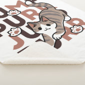 Speels Cat Jump Design - Jump Spint Pun artwork Sherpa Deken (3/4)