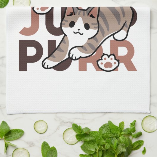 Speels Cat Jump Design - Jump Spint Pun artwork Theedoek (Gevouwen)