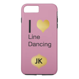 Speels Elegante I Hart Lijn Dansen iPhone 8 Plus / 7 Plus Hoesje