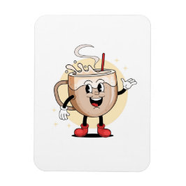 Speels en Schattig koffiekarakter Magneet