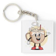 Speels en Schattig koffiekarakter