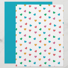 Speels Hartjes Patroon Scrapbook Papier
