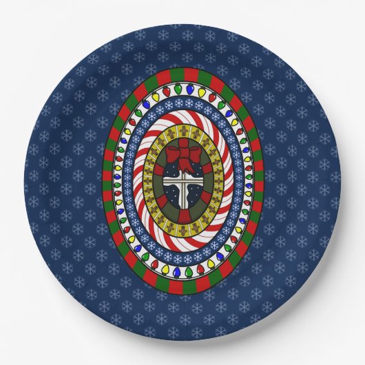 Speels Kerst Papier Bord (Voorkant)