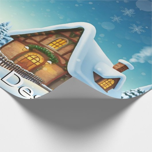 Speels kerstontwerp cadeaupapier (Hoek)