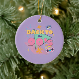 Speels nostalgisch design keramisch ornament