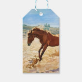 Speels Paardengeschenk Label Cadeaulabel (Voorkant)