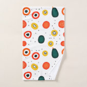 Speels puntcirkelpatroon bad handdoek (Handdoek)