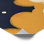 Speels raketschip - Celestial Nursery Poster (Hoek)