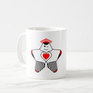 Speels Sterrenpersonage Met Hart Koffiemok