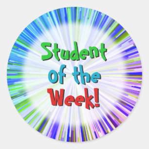 Speels "Student van de Week!" Sticker