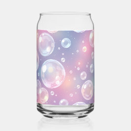 Speels transparant bubbelontwerp: iriserend blikvorm glas