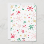 Speels type Vrolijk kerstfeest Feestdagenkaart (Achterkant)