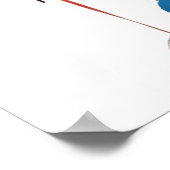 Speelse Abstracte gezichtskunst: uitbarsting van k Poster (Hoek)