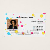 Speelse Abstracte Memphis Visitekaartje (Voorkant)