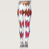 Speelse Abstracte Patroon Leggings (Voorkant)