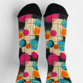 Speelse Abstracte Sokken met Kleurrijke Circulaire (Top)