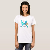 Speelse Abstractste Hallo T-shirt (Voorkant volledig)