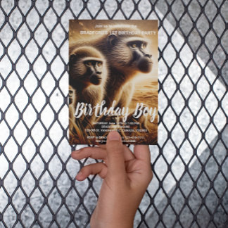 Speelse Apen Dans in Meadow Briefkaart