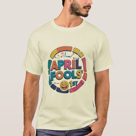 Speelse April Fools' Day T-shirt ontwerp (Voorkant)