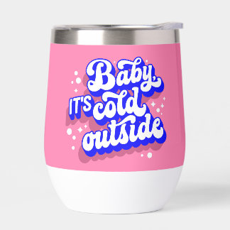 Speelse Baby, het is koud buiten het winterontwerp