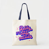 Speelse Baby, het is koud buiten het winterontwerp Tote Bag (Voorkant)
