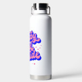 Speelse Baby, het is koud buiten het winterontwerp Waterfles (Achterkant)