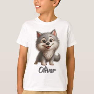 Speelse Baby Wolf -  Kinderen T-shirt